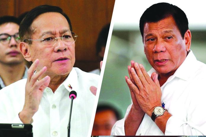 President Rodrigo Duterte, Department of Health (DOH) secretary Francisco Duque III
