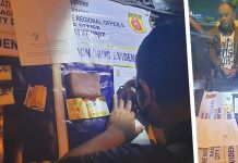 P68K worth of ‘shabu’ seized An antidrug officer inspects the items seized from 41-year-old Ricky Ledesma, who was nabbed in an entrapment operation in Baranay 12 Bacolod City on July 6. CDEU/BCPO