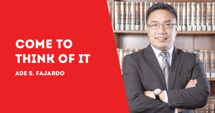 COME TO THINK OF IT ADE S FAJARDO (NEW)