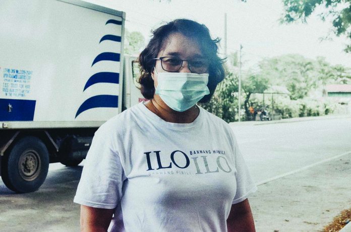 Mayor Liecel Mondejar-Seville of New Lucena, Iloilo urges her constituents not to panic and strictly observe health protocols at all times such as social distancing and wearing of face mask. As of Monday, the town has five confirmed coronavirus disease 2019 cases. IAN PAUL CORDERO/PN