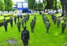 NegOcc police ensures protection for frontliner personnel Negros Occidental Police Provincial Office wear face masks while in formation in this undated photo. Provincial police director Colonel Romeo Palgue ensures that his personnel assigned to the frontlines in the fight versus coronavirus disease 2019 get ample protection. NOPPO