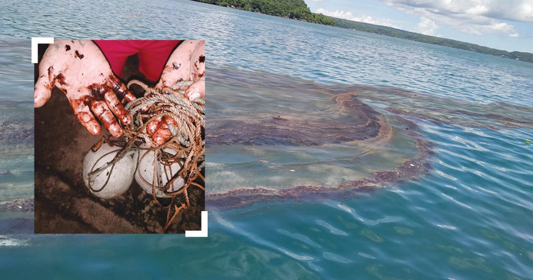 Oil spill fouls 20 Guimaras coastal brgys