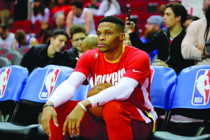 Russell Westbrook "I tested positive for COVID-19 prior to my team's departure to Orlando. I'm currently feeling well, quarantined and looking forward joining my teammates when I am cleared," says National Basketball Association star Russell Westbrook of the Houston Rockets. SPACECITYSCOOP.COM
