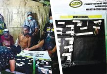 San Carlos City buy-bust nets 13 sachets of ‘shabu’ An antidrug personnel conducts an inventory of items seized from five individuals, who were nabbed in an entrapment operation in Barangay 6, San Carlos City, Negros Occidental on July 26. PDEA Regional Office VI