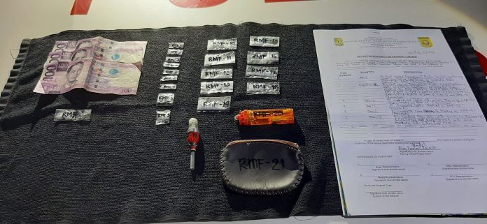 19 sachets of suspected shabu in an entrapment operation in Barangay 35, Bacolod City on Aug. 14 Antidrug officers seized 19 sachets of suspected shabu in an entrapment operation in Barangay 35, Bacolod City on Aug. 14. POLICE STATION 1/BCPO
