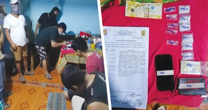 Antidrug officers conduct an inventory of items seized from Henmark Yap and Pj Barbas Antidrug officers conduct an inventory of items seized from Henmark Yap and Pj Barbas, who were nabbed in an entrapment operation in Barangay Banago, Bacolod City on Aug. 3. CDEU/BCPO VIA BACOLOD PULIS