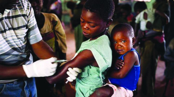 At least 18 million children in the Democratic Republic of Congo were vaccinated last year. At least 18 million children in the Democratic Republic of Congo were vaccinated last year. GETTY IMAGES