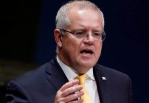 Australian PM: Proposed foreign veto powers not aimed at China Australian Prime Minister Scott Morrison addresses the 74th session of the United Nations General Assembly at U.N. headquarters in New York City, New York, United States on Sept. 25, 2019. REUTERS/FILE PHOTO