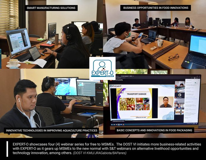 Expert-O turn up useful tech innovations Rev3 EXPERT-O showcases four webinar series for free to MSMEs. The DOST VI initiates more business-related activities with EXPERT-O as it gears up MSMEs to the new normal with S & T webinars on alternative livelihood opportunities and technology innovation, among others. DOST VI KMU/JRAGABIOTA/BAPANES