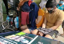 Two sachets of suspected shabu valued at around P25,200 were seized from Arnel Jan De Maala of Bacolod City and Joely Gayatano of Leon, Iloilo. IAN PAUL CORDERO/PN