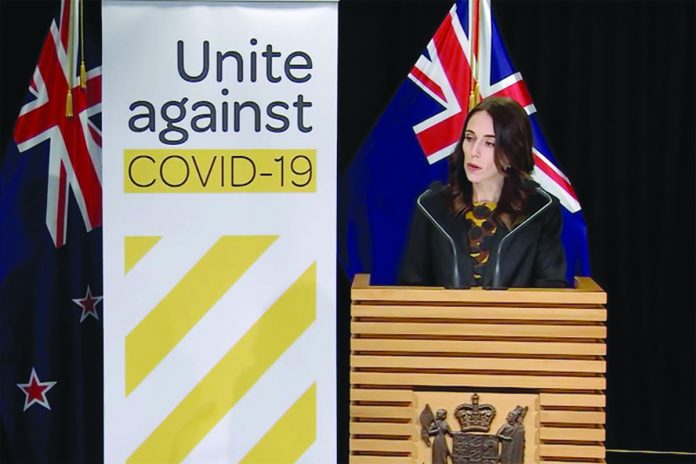 New Zealand Prime Minister Jacinda Ardern says the new COVID-19 outbreak could force her to postpone next month's general election New Zealand Prime Minister Jacinda Ardern says the new COVID-19 outbreak could force her to postpone next month's general election. SCREENGRAB FROM WHO VIDEO