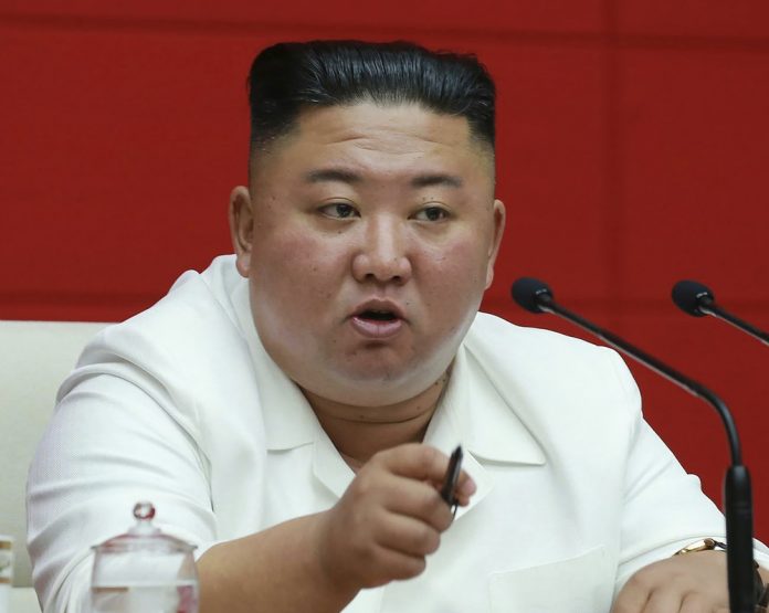 North Korean leader Kim Jong Un speaks during a plenary meeting of the Workers’ Party North Korean leader Kim Jong Un speaks during a plenary meeting of the Workers’ Party in Pyongyang, North Korea on Aug. 19, 2020. KOREAN CENTRAL NEWS AGENCY/KOREA NEWS SERVICE VIA AP