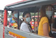 ‘Face shield a must when going out’ Passengers wearing face shields and masks for protection against coronavirus ride a jeepney with plastic barriers inside to maintain social distancing. Starting Aug. 15, passengers using any mode of public transportation are required to wear face shields. With this new policy, residents as early as Wednesday rushed to buy face shields. It could block potential transmission of by up to 98 percent, according to health authorities. IAN PAUL CORDERO/PN FACE SHIELD VS COVID