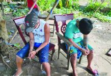 P252-K ‘shabu’ seized in Roxas Rodini Arbacan and Rocky Rizon were arrested in an entrapment operation in Barangay Cagay, Roxas City, Capiz on Aug. 28. BASKOG RADYO/ROXAS CITY POLICE STATION