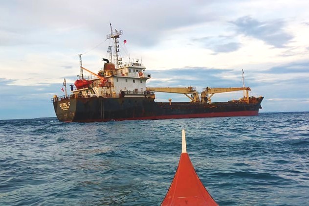 Vietnamese cargo vessel MV Globe 6 runs aground in the waters of Caluya Vietnamese cargo vessel MV Globe 6 runs aground in the waters of Caluya, Antique on Aug. 12, 2020. The vessel, from Ho Chi Minh City in Vietnam, is bound for Davao City. PHOTOS FROM PHILIPPINE COAST GUARD