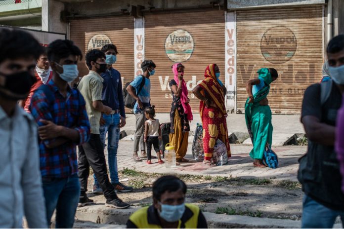 Migrant workers at a train station in Dadri, in India’s northern state of Uttar Pradesh, which borders Nepal May 16, 2020. Migrant workers at a train station in Dadri, in India’s northern state of Uttar Pradesh, which borders Nepal May 16, 2020. AFP FILE PHOTO