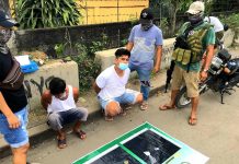 P374,000 ‘shabu’ seized in buy-bust Antidrug personnel conduct an inventory of items seized from Joebern Hermosura and Fernando Tandoy, who were nabbed in an entrapment operation in Barangay Mansilingan, Bacolod City on Aug. 24. PDEA-6
