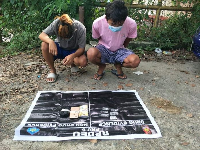 Six sachets of suspected shabu was seized from two individuals in an entrapment operation in Barangay Our Lady of Lourdes, Jaro, Iloilo City on Aug. 23. IAN PAUL CORDERO Six sachets of suspected shabu was seized from two individuals in an entrapment operation in Barangay Our Lady of Lourdes, Jaro, Iloilo City on Aug. 23. IAN PAUL CORDERO
