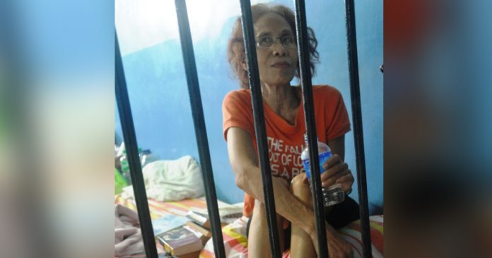 Right after her arrest on Aug. 1, 2015, top communist leader in Panay Island Maria Concepcion “Concha” Araneta Bocala was detained at the Molo police station in Iloilo City. A year after, she was released on bail to join the peace talks in Norway. PN FILE