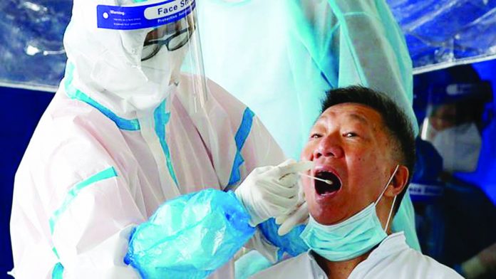 Hong Kong is battling repeated surges in COVID-19 infections. REUTERS