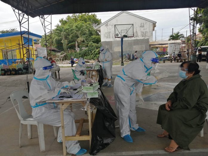 The local government of Talisay City, Negros Occidental conducts mass testing to residents on Aug. 31 The local government of Talisay City, Negros Occidental conducts mass testing to residents on Aug. 31. Those who would test positive for coronavirus disease 2019 will be transported to quarantine facilities designated by the provincial government. CDRRMO TALISAY CITY, NEG. OCC.
