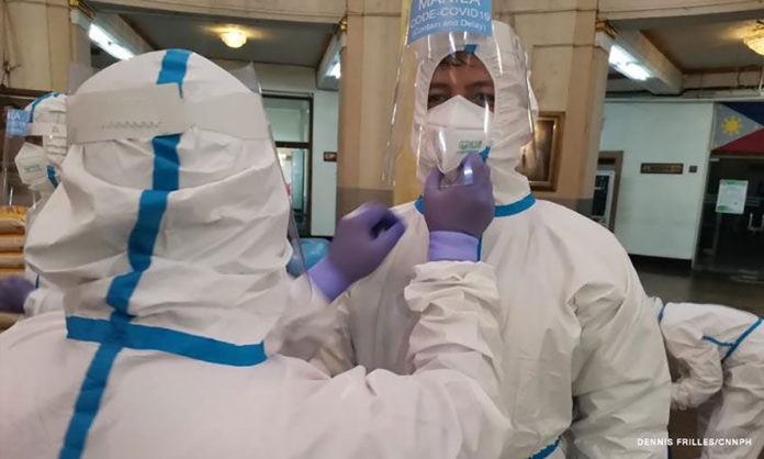 biz - ppe Senator Sonny Angara said that the government’s Bayanihan 2 will give a special preference for locally-manufactured products, such as personal protective equipment (PPEs). PHOTO COURTESY OF DENNIS FRILLES/CNN PH