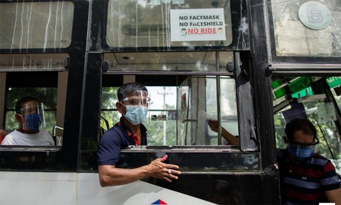 Public Transport Policies The one-meter physical distancing in public transport was reduced to 0.75 meters beginning Sept. 14 to increase passenger capacity to help revive the economy but it was suspended following calls from experts who warned of increased risk of coronavirus disease transmission. ELOISA LOPEZ/REUTERS
