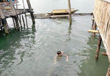 CENRO assessment: NO MAJOR DAMAGE FROM JULY OIL SPILL Residents are now allowed to swim in the coastal waters of Barangay Bo. Obrero, Lapuz, Iloilo City two months after a ruptured power barge spewed bunker oil in Iloilo Strait. IAN PAUL CORDERO/PN