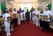 3ID medical personnel cited as ‘best frontliner’ Photo courtesy of the Philippine Army