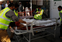 Bomb attack misses Afghan vice president Afghan men carry an injured to a hospital after a blast in Kabul, Afghanistan on Wednesday, Sept. 9, 2020. MOHAMMAD ISMAIL/REUTERS