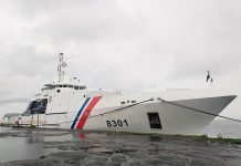 BRP Gabriela Silang, the Philippine Coast Guard’s largest and newest naval asset, docks at the Bacolod Real Estate Development Corp. port in Bacolod City. PCG-NEGROS OCCIDENTAL