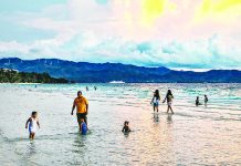 Binay: Health protocol cost discouraging Boracay visits Several tourists are spotted in the waters of Boracay Island in Malay, Aklan days after its re-opening on Oct. 1. The famed-island resort was shut down for four months due to the coronavirus pandemic. EZRA ACAYAN/GETTY IMAGES