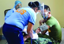 Police donors who test positive for coronavirus antibodies will be eligible to donate plasma to help hospitalized patients fight off the infection. PNP/REGIONAL HEALTH SERVICE 6