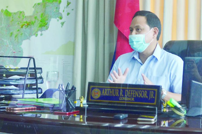 “Ang una nga level nga mapunggan ang transmission ara sa household,” says Gov. Arthur Defensor Jr. of Iloilo province. IAN PAUL CORDERO/PN