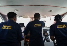 Malaysia’s maritime authorities detained 60 Chinese nationals and six Chinese-registered fishing vessels they said were trespassing into the Southeast Asian country’s waters. AFP VIA GETTY IMAGES