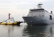 Navy delivers 24 tons of PPE sets to Iloilo, Bacolod BRP Davao Del Sur (LD-602) ship arrives in Iloilo City over the weekend after leaving the Manila South Harbor. NAVAL PUBLIC AFFAIRS OFFICE