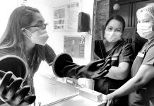 Antique gets ‘no contact’ specimen collection booth for COVID swabbing Healthcare workers of Angel Salazar Memorial General Hospital in San Jose, Antique check this “no-contact” specimen collection booth they would use to swab people. PIA-6 Photo