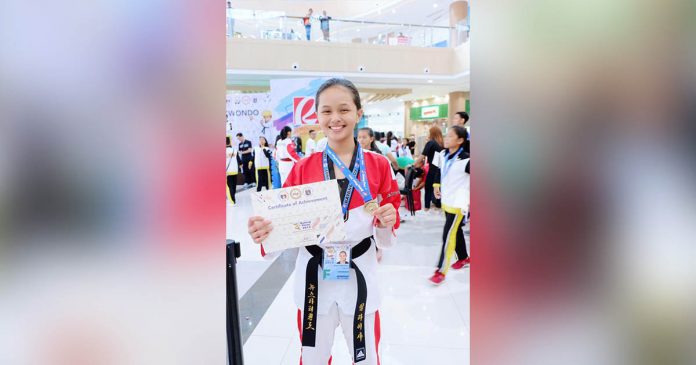 taekwondo Ilongga Elisha Venice Aguilar captured a gold medal in the junior female light middleweight division. PHOTO FROM ELISHA AGUILAR/FB