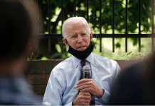 Former Vice President Joe Biden meets with people to discuss the Affordable Care Act during an event in Lancaster, Pennsylvania. HANNAH YOON/THE NEW YORK TIMES