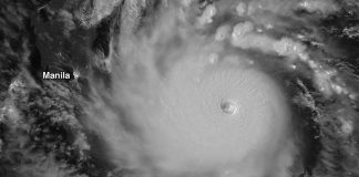Typhoon Rolly. Photo courtesy of NASA worldview via Yale Climate Connections