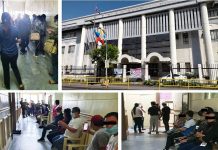 Iloilo Hall of Justice on lockdown anew; 27 close contacts traced HAZARDOUS HALL. This is the usual scene on the corridors of the Chief Justice Ramon Q. Avanceña Hall of Justice in Iloilo City – people sitting or standing close to one other. No physical distancing. Some are not wearing their facemasks and face shields properly, or not wearing them at all. Wonder no more why the Hall of Justice has been closed several times since the start of the coronavirus disease pandemic. This situation is conducive for the spread of SARS-CoV-2, the virus that causes the coronavirus disease. CONTRIBUTED PHOTO