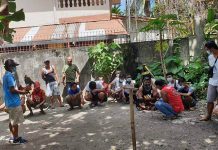 Policemen caught these individuals engaging in illegal cockfighting in Barangay Alijis, Bacolod City on Nov. 22. BCPO