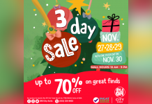 The #3DaySale is back at SM City Iloilo on November 27-30!