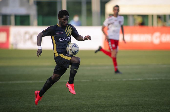 Robert Lopez Mendy Robert Lopez Mendy had his hat tricks for the defending champions United City FC. JANB DAYRIT/PFL
