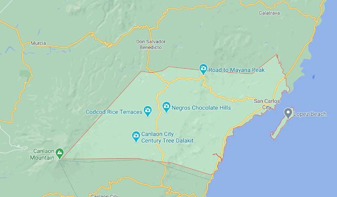 San Carlos City Neg Occ Map Negocc City Reopens Borders