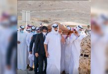Bahrain buries world’s longest serving prime minister Family members carry the body of Bahrain’s Prime Minister Prince Khalifa bin Salman al-Khalifa during the funeral procession in Hunainiyah Cemetery in Riffa, Bahrain Nov. 13, 2020. BAHRAIN NEWS AGENCY/HANDOUT VIA REUTERS