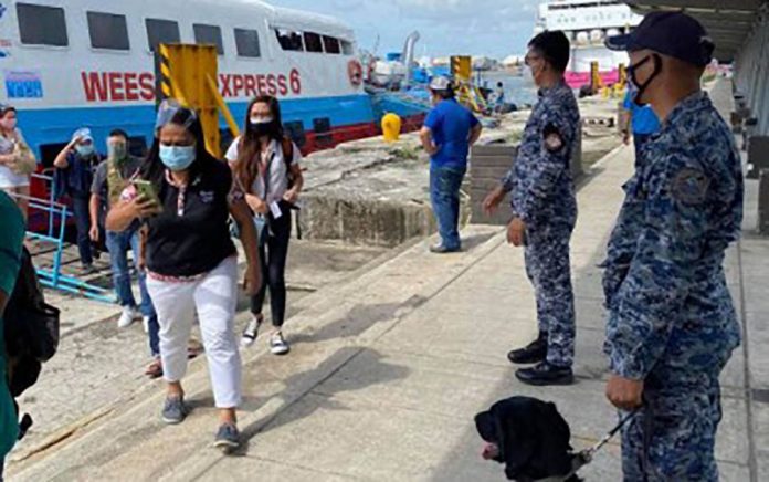 bcolod Passengers arrive at the Bredco port in Bacolod City on Oct. 31, 2020, the first day of the resumption of fastcraft trips in Western Visayas in about two months. PHILIPPINE COAST GUARD-NEGROS OCCIDENTAL
