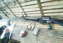 These weapons were seized from Benjamin Icaca during a house raid in Barangay Lawis, Balasan, Iloilo on Oct. 31. RADYO TIMBOOK DYTC FMRADYO