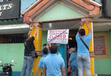 City gov’t may close all restaurants, bars A composite team of the Iloilo City government running after erring establishments padlocks this restaurant/bar on Muelle Loney Street for violating community quarantine guidelines, particularly the ban on alcoholic drinks. IAN PAUL CORDERO/PN