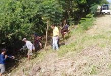 FOREST POCKET. Personnel of the Iloilo City Environment and Natural Resources Office are seen cleaning this portion of the “forest pocket” along the floodway in Jaro district. “Miyawaki method” has been adopted for the city’s first forest pocket. ILOILO CITY PIO